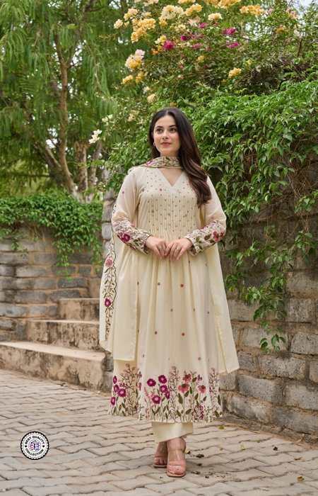 KF 1114 Kalaai Chanderi Silk Kurti With Bottom Dupatta Wholesale Market In Surat